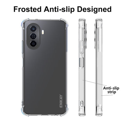 For Huawei Enjoy 50 4G / Nova Y70 Plus 4G Global ENKAY Clear TPU Shockproof Phone Case, For Huawei Enjoy 50 4G