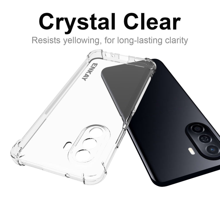 For Huawei Enjoy 50 4G / Nova Y70 Plus 4G Global ENKAY Clear TPU Shockproof Phone Case, For Huawei Enjoy 50 4G