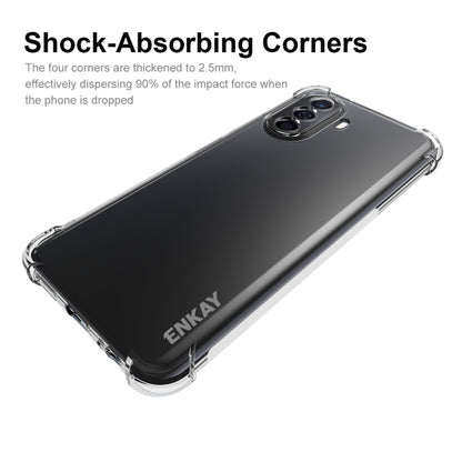 For Huawei Enjoy 50 4G / Nova Y70 Plus 4G Global ENKAY Clear TPU Shockproof Phone Case, For Huawei Enjoy 50 4G