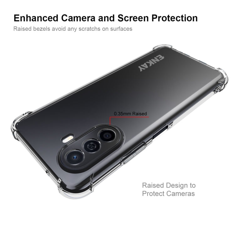 For Huawei Enjoy 50 4G / Nova Y70 Plus 4G Global ENKAY Clear TPU Shockproof Phone Case, For Huawei Enjoy 50 4G