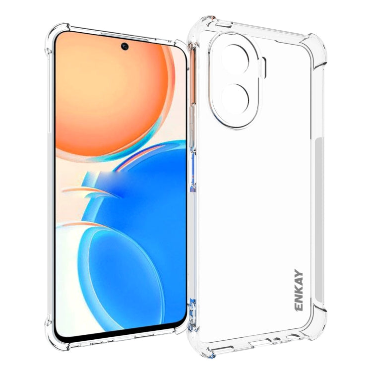 For Honor X40i 5G ENKAY Clear TPU Shockproof Phone Case, For Honor X40i 5G
