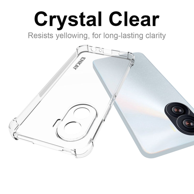 For Honor X40i 5G ENKAY Clear TPU Shockproof Phone Case, For Honor X40i 5G