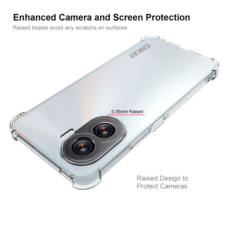 For Honor X40i 5G ENKAY Clear TPU Shockproof Phone Case, For Honor X40i 5G