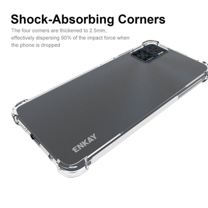 For Motorola Moto E22 4G ENKAY Clear TPU Shockproof Phone Case