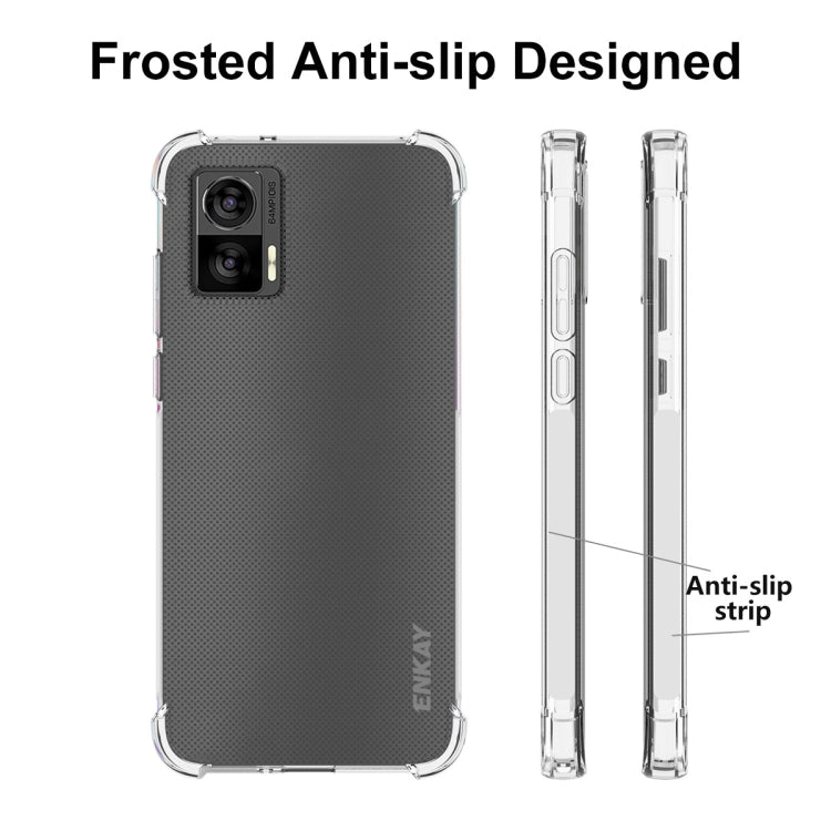 For Motorola Edge 30 Lite ENKAY Clear TPU Shockproof Phone Case