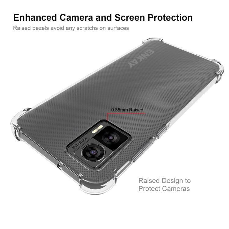 For Motorola Edge 30 Lite ENKAY Clear TPU Shockproof Phone Case