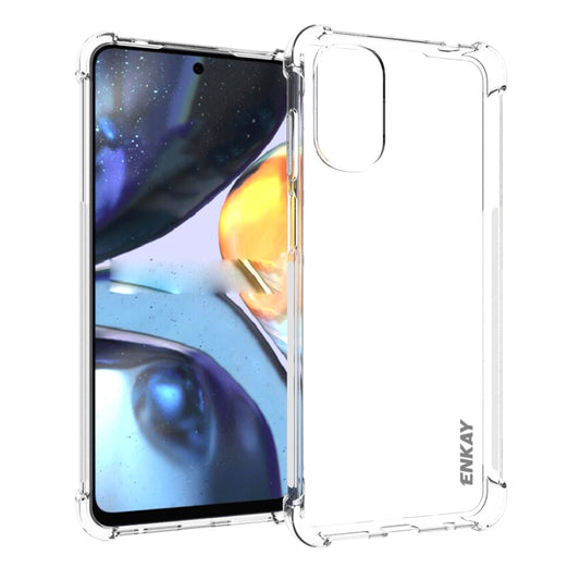 For Motorola Moto G22 4G ENKAY Clear TPU Shockproof Phone Case, For Motorola Moto G22 4G
