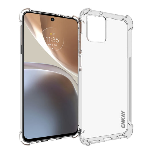 For Motorola Moto G32 ENKAY Clear TPU Shockproof Phone Case, For Motorola Moto G32