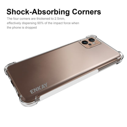 For Motorola Moto G32 ENKAY Clear TPU Shockproof Phone Case, For Motorola Moto G32