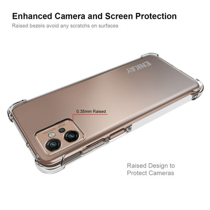 For Motorola Moto G32 ENKAY Clear TPU Shockproof Phone Case, For Motorola Moto G32
