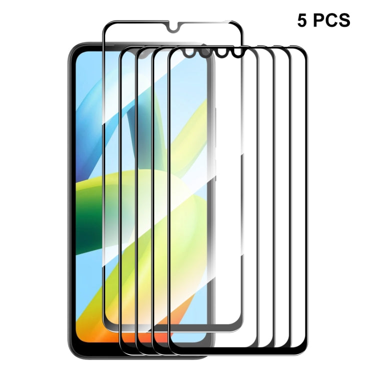For Xiaomi Redmi A1 / A1+ ENKAY Full Glue 0.26mm 9H 2.5D Tempered Glass Full Film, 1 PCS, 2pcs, 5pcs, 10pcs