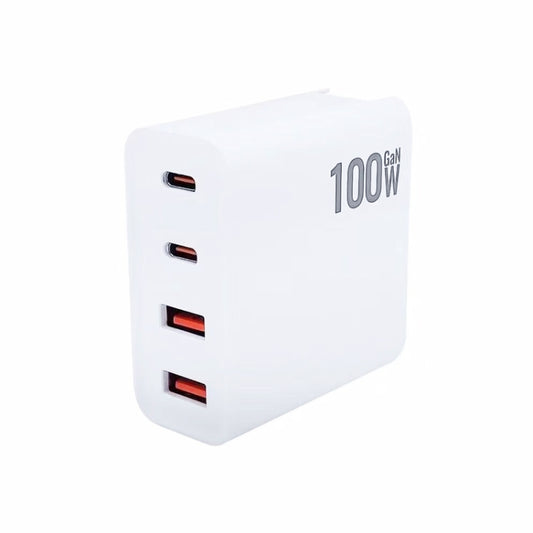 Chargeur multiprise GaN 100W double USB + double USB-C/Type-C pour série Apple MacBook, prise US, prise US/EU, prise US/UK, prise US/AU, prise US/EU/UK, prise US/EU/UK/AU
