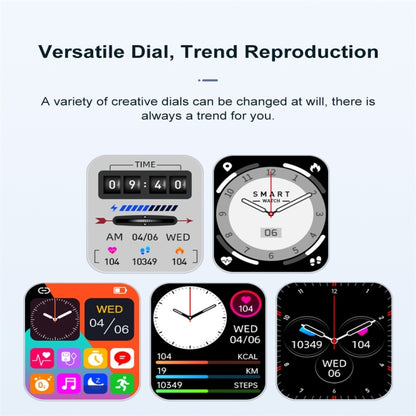 ZW32 1.85 inch Color Screen Smart Watch,Support Heart Rate Monitoring/Blood Pressure Monitoring