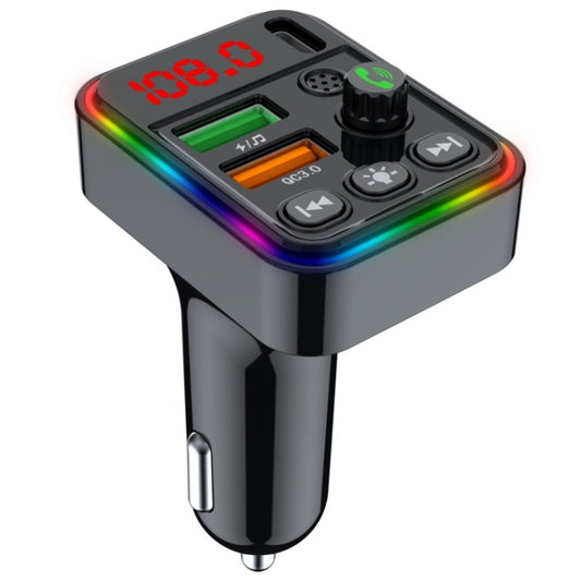 Chargeur rapide de téléphone portable USB+Type-C QC3.0 PD25W PDF19 Adaptateur Bluetooth de voiture, PDF19