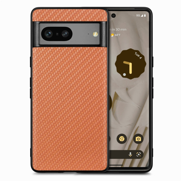 For Google Pixel 7 Carbon Fiber Texture Leather Back Cover Phone Case, For Google Pixel 7