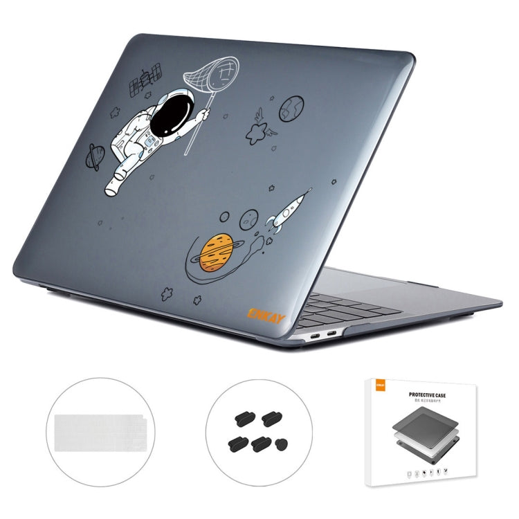 For MacBook Air 13.3 2020 A2179/A2337 ENKAY Hat-Prince 3 in 1 Spaceman Pattern Laotop Protective Crystal Case with TPU Keyboard Film / Anti-dust Plugs, For MacBook Air 13.3 2020 A2179/A2337/A2779 2023, For MacBook Air 13.3 2020 A2179/A2337