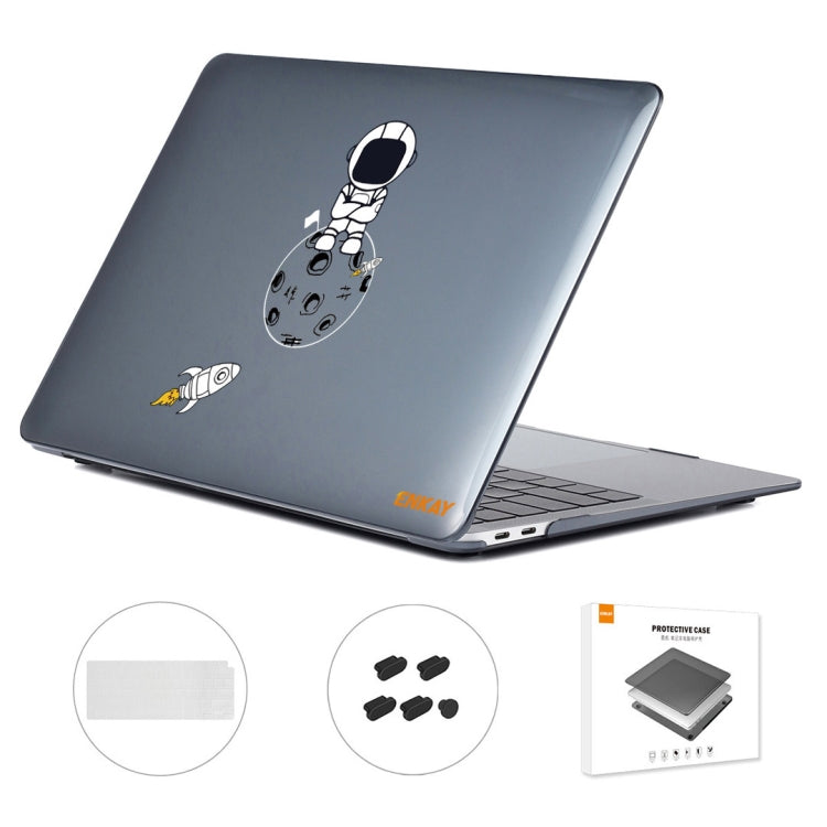 For MacBook Air 13.3 2020 A2179/A2337 ENKAY Hat-Prince 3 in 1 Spaceman Pattern Laotop Protective Crystal Case with TPU Keyboard Film / Anti-dust Plugs, For MacBook Air 13.3 2020 A2179/A2337/A2779 2023, For MacBook Air 13.3 2020 A2179/A2337