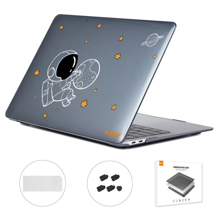 For MacBook Air 13.3 2020 A2179/A2337 ENKAY Hat-Prince 3 in 1 Spaceman Pattern Laotop Protective Crystal Case with TPU Keyboard Film / Anti-dust Plugs, For MacBook Air 13.3 2020 A2179/A2337/A2779 2023, For MacBook Air 13.3 2020 A2179/A2337