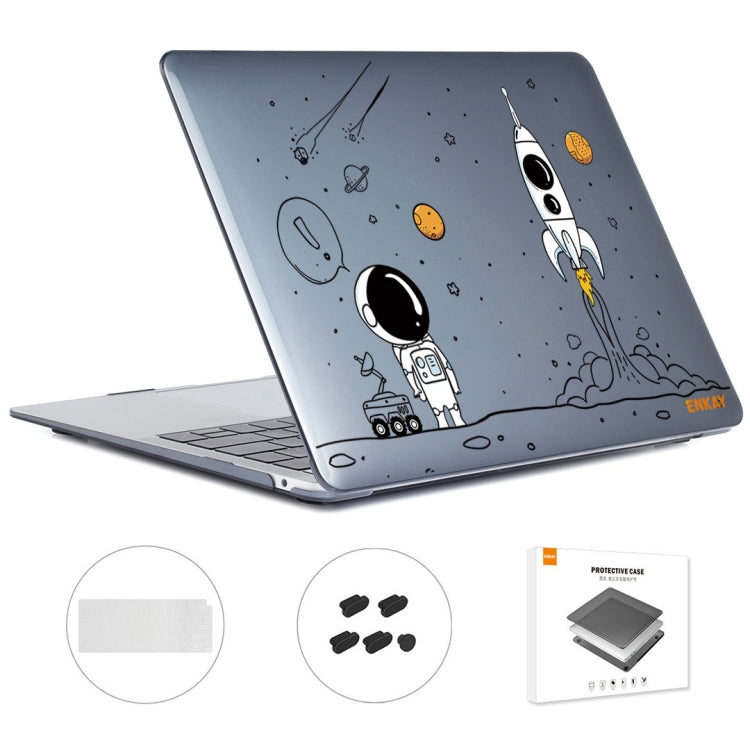 For MacBook Air 13.3 2020 A2179/A2337 ENKAY Hat-Prince 3 in 1 Spaceman Pattern Laotop Protective Crystal Case with TPU Keyboard Film / Anti-dust Plugs, For MacBook Air 13.3 2020 A2179/A2337/A2779 2023, For MacBook Air 13.3 2020 A2179/A2337