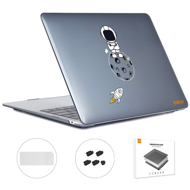 For MacBook Air 13.3 2020 A2179/A2337 ENKAY Hat-Prince 3 in 1 Spaceman Pattern Laotop Protective Crystal Case with TPU Keyboard Film / Anti-dust Plugs, For MacBook Air 13.3 2020 A2179/A2337/A2779 2023, For MacBook Air 13.3 2020 A2179/A2337