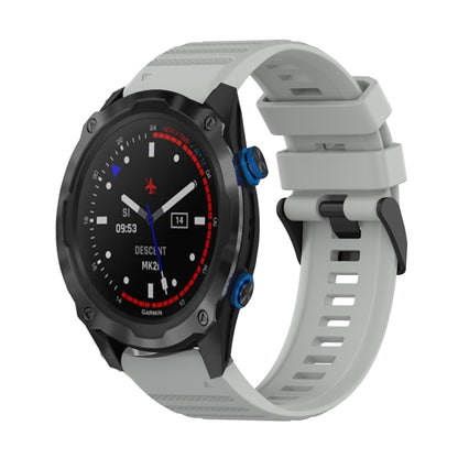 26mm Horizontal Texture Silicone Watch Band with Removal Tool, For Garmin Descent MK 2, For Garmin Descent MK 2i
