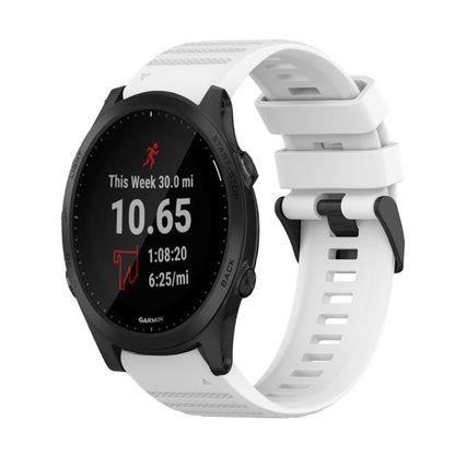22mm Horizontal Texture Silicone Watch Band with Removal Tool, For Garmin Forerunner 955, For Garmin Forerunner 945, For Garmin Forerunner 935