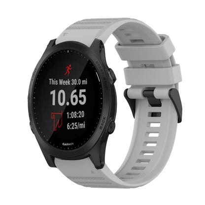 22mm Horizontal Texture Silicone Watch Band with Removal Tool, For Garmin Forerunner 955, For Garmin Forerunner 945, For Garmin Forerunner 935
