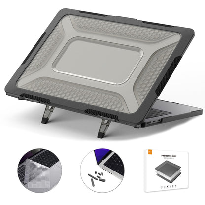 For MacBook Air 13.6 2022/2024 A2681 (M2) / A3113 (M3) ENKAY Hat-Prince 3 in 1 Protective Bracket  Case Cover Hard Shell with TPU Keyboard Film / Anti-dust Plugs, For MacBook Air 13.6 2022/2024 A2681 (M2) / A3113 (M3)                                   ...