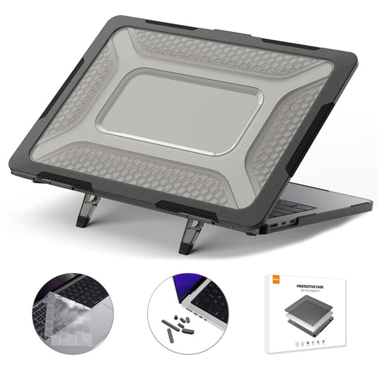 For MacBook Air 13.6 2022/2024 A2681 (M2) / A3113 (M3) ENKAY Hat-Prince 3 in 1 Protective Bracket  Case Cover Hard Shell with TPU Keyboard Film / Anti-dust Plugs, For MacBook Air 13.6 2022/2024 A2681 (M2) / A3113 (M3)                                   ...