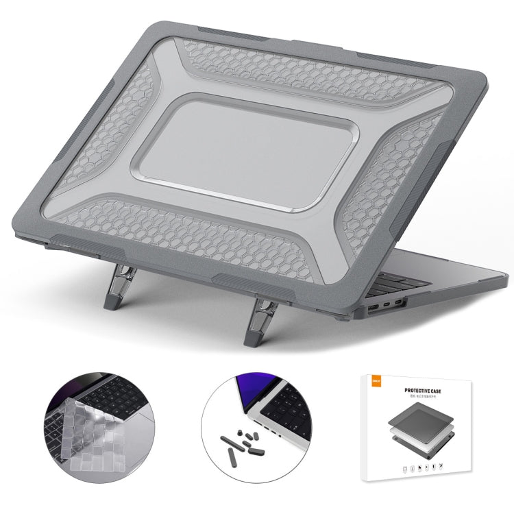 For MacBook Air 13.6 2022/2024 A2681 (M2) / A3113 (M3) ENKAY Hat-Prince 3 in 1 Protective Bracket  Case Cover Hard Shell with TPU Keyboard Film / Anti-dust Plugs, For MacBook Air 13.6 2022/2024 A2681 (M2) / A3113 (M3)                                   ...