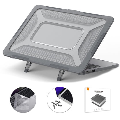For MacBook Air 13.6 2022/2024 A2681 (M2) / A3113 (M3) ENKAY Hat-Prince 3 in 1 Protective Bracket  Case Cover Hard Shell with TPU Keyboard Film / Anti-dust Plugs, For MacBook Air 13.6 2022/2024 A2681 (M2) / A3113 (M3)                                   ...