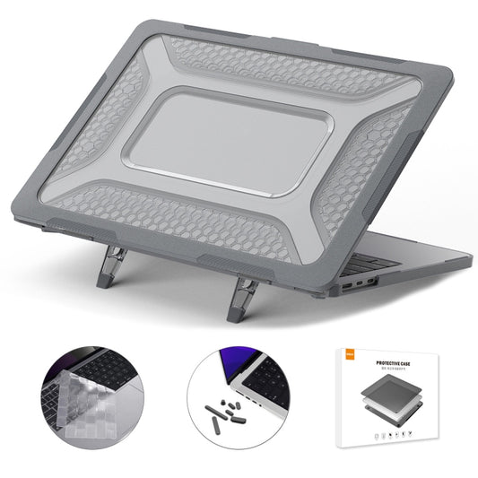 For MacBook Air 13.6 2022/2024 A2681 (M2) / A3113 (M3) ENKAY Hat-Prince 3 in 1 Protective Bracket  Case Cover Hard Shell with TPU Keyboard Film / Anti-dust Plugs, For MacBook Air 13.6 2022/2024 A2681 (M2) / A3113 (M3)                                   ...
