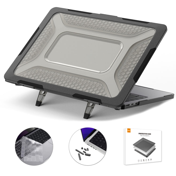 For MacBook Air 13.6 2022/2024 A2681 (M2) / A3113 (M3) ENKAY Hat-Prince 3 in 1 Protective Bracket  Case Cover Hard Shell with TPU Keyboard Film / Anti-dust Plugs, For MacBook Air 13.6 2022/2024 A2681 (M2) / A3113 (M3)                                   ...