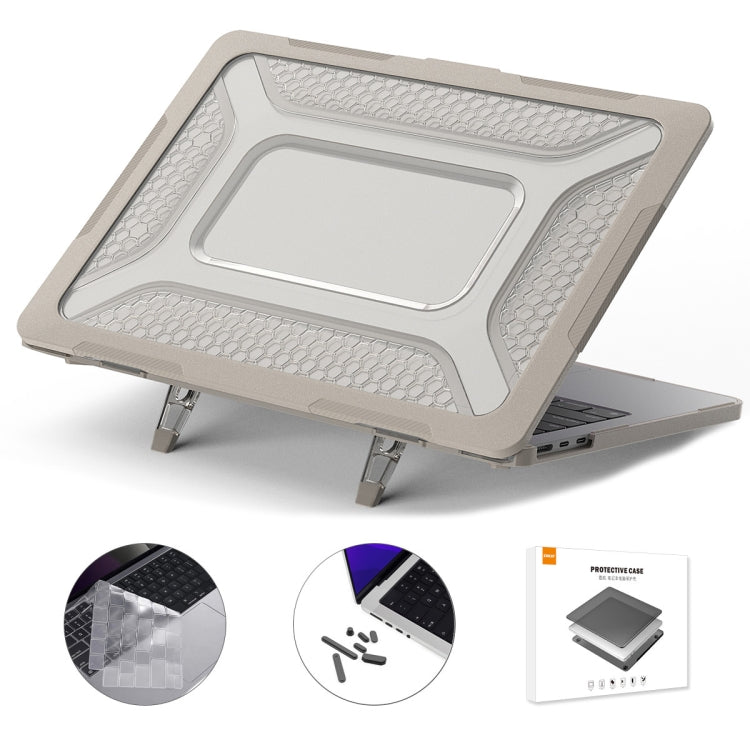 For MacBook Air 13.6 2022/2024 A2681 (M2) / A3113 (M3) ENKAY Hat-Prince 3 in 1 Protective Bracket  Case Cover Hard Shell with TPU Keyboard Film / Anti-dust Plugs, For MacBook Air 13.6 2022/2024 A2681 (M2) / A3113 (M3)                                   ...