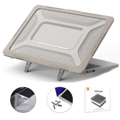 For MacBook Air 13.6 2022/2024 A2681 (M2) / A3113 (M3) ENKAY Hat-Prince 3 in 1 Protective Bracket  Case Cover Hard Shell with TPU Keyboard Film / Anti-dust Plugs, For MacBook Air 13.6 2022/2024 A2681 (M2) / A3113 (M3)                                   ...