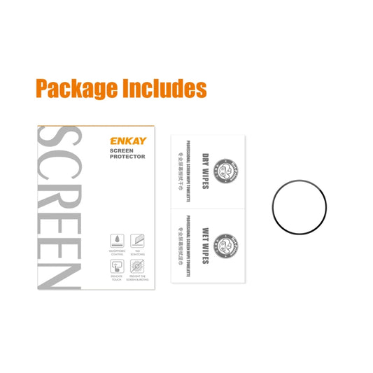 Pour Huawei Watch GT Cyber ENKAY 3D Full Coverage Soft PC Edge + Film de protection d'écran PMMA HD, 1 pièce, 2 pièces, 5 pièces, 10 pièces