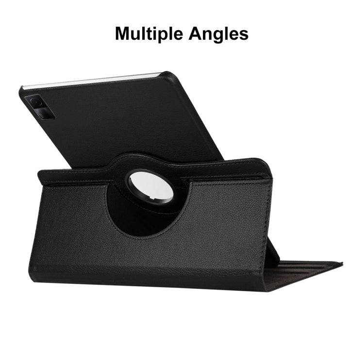 For Xiaomi Redmi Pad 10.61 ENKAY Hat-Prince 360 Degree Rotation Litchi Leather Smart Case, For Xiaomi Redmi Pad 10.61