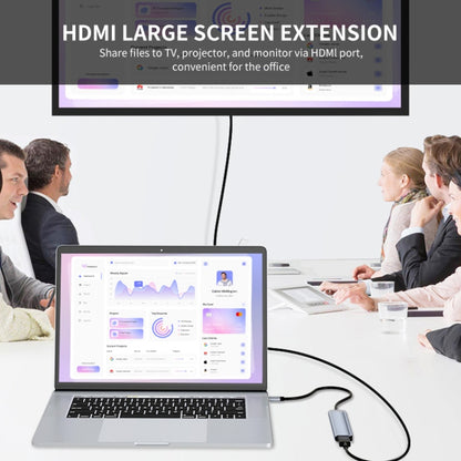 JUNSUNMAY 6 in 1 Type-C to 4K HDMI Docking Station Adapter USB-C PD Quick Charge Hub SD/TF Card Reader, JSM-HUB005