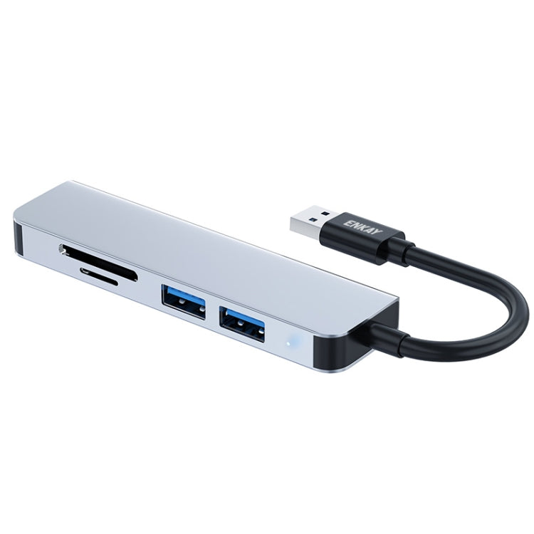 ENKAY Hat-Prince 5 in 1 Docking Station Adapter HUB SD/TF Card Reader, USB 3.0, Type-C