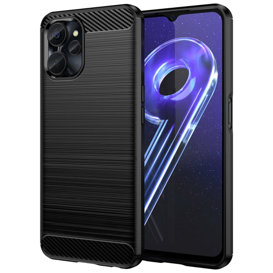For Realme 10 5G Brushed Texture Carbon Fiber TPU Phone Case, For Realme 10 5G