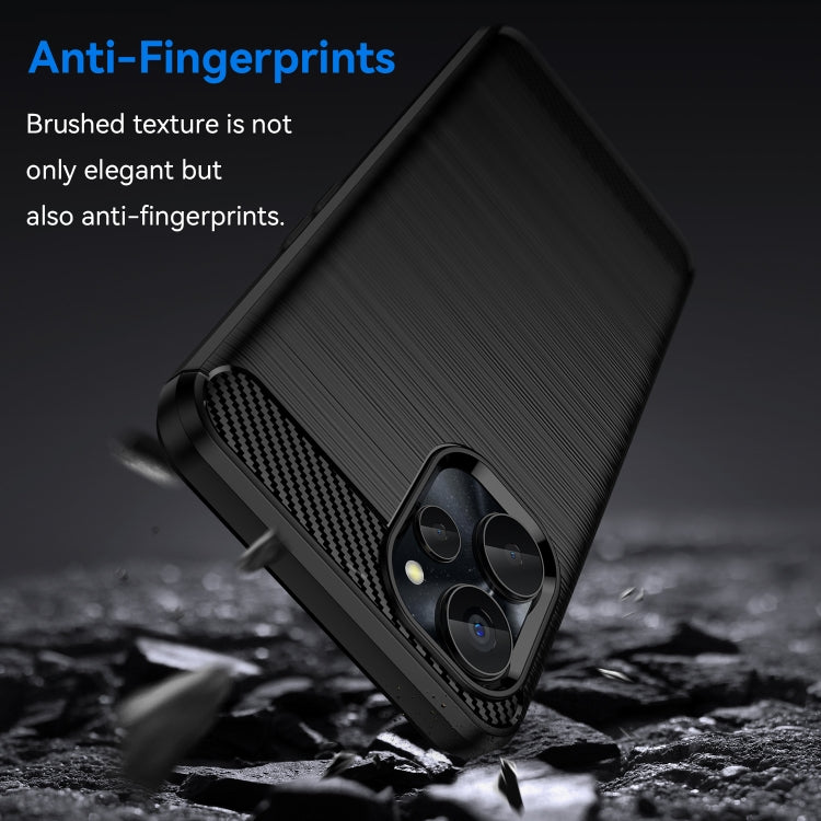 For Realme 10 5G Brushed Texture Carbon Fiber TPU Phone Case, For Realme 10 5G