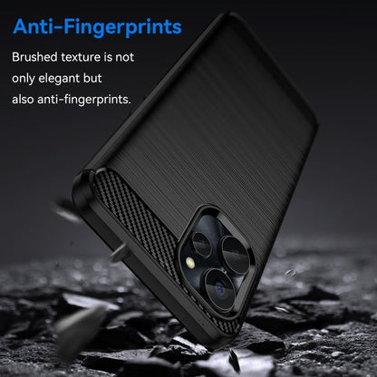 For Realme 10 5G Brushed Texture Carbon Fiber TPU Phone Case, For Realme 10 5G