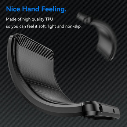 For Realme 10 5G Brushed Texture Carbon Fiber TPU Phone Case, For Realme 10 5G