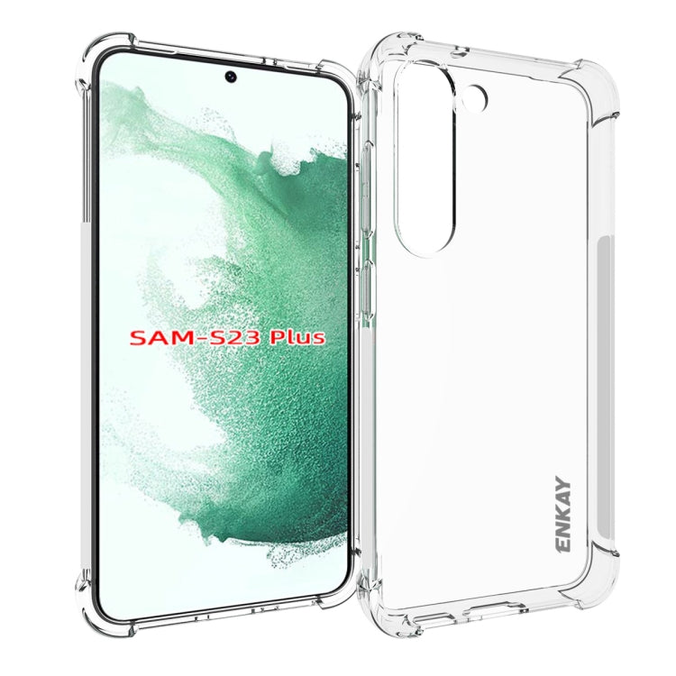ENKAY Hat-Prince Clear TPU Shockproof Phone Case, For Samsung Galaxy S23 5G, For Samsung Galaxy S23+ 5G, For Samsung Galaxy S23 Ultra 5G