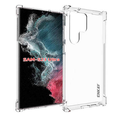 ENKAY Hat-Prince Clear TPU Shockproof Phone Case, For Samsung Galaxy S23 5G, For Samsung Galaxy S23+ 5G, For Samsung Galaxy S23 Ultra 5G