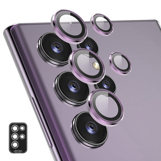 Film de protection d'objectif arrière en verre trempé en alliage d'aluminium ENKAY pour Samsung Galaxy S23 Ultra 5G, Pour Samsung Galaxy S23 Ultra 5G, Pour Samsung Galaxy S23 Ultra 5G(Rouge), Pour Samsung Galaxy S23 Ultra 5G(Vert)