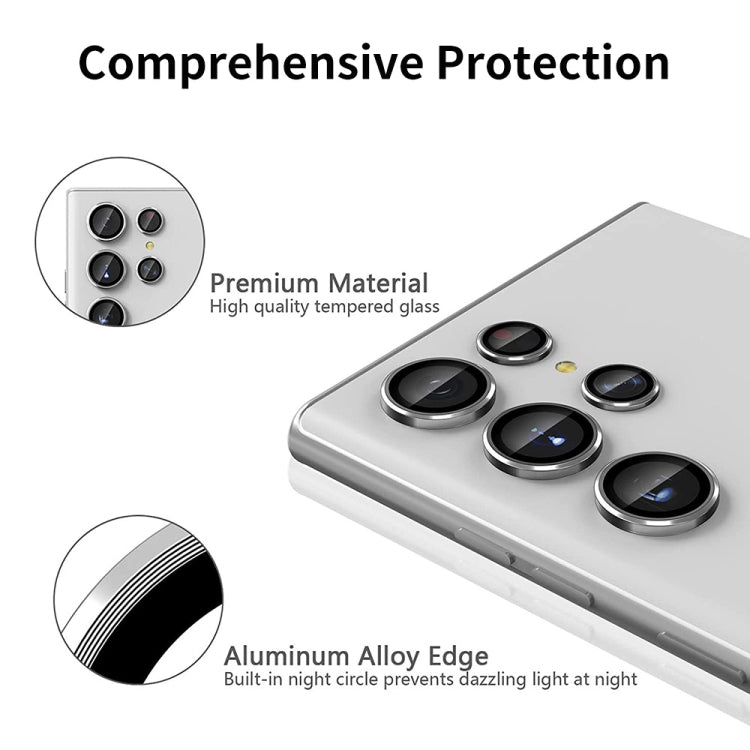 For Samsung Galaxy S23 Ultra 5G ENKAY Rear Lens Aluminium Alloy Tempered Glass Film, For Samsung Galaxy S23 Ultra 5G, For Samsung Galaxy S23 Ultra 5G(Red), For Samsung Galaxy S23 Ultra 5G(Green)