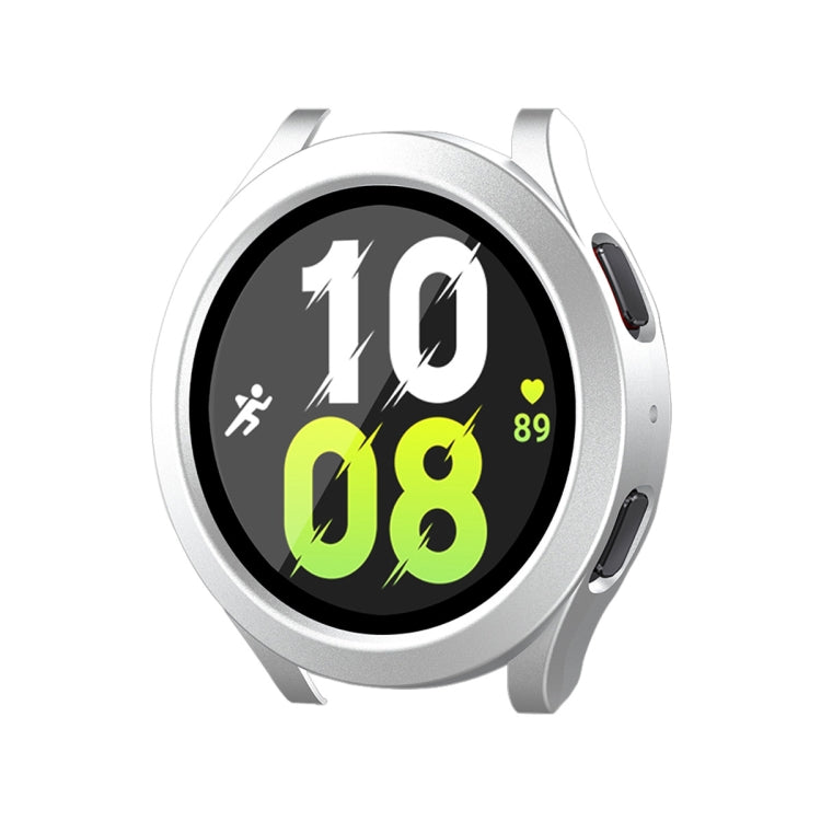 For Samsung Galaxy Watch4/5 40mm ENKAY Hat-Prince Waterproof Full Coverage PC Frame + 9H Tempered Glass Case