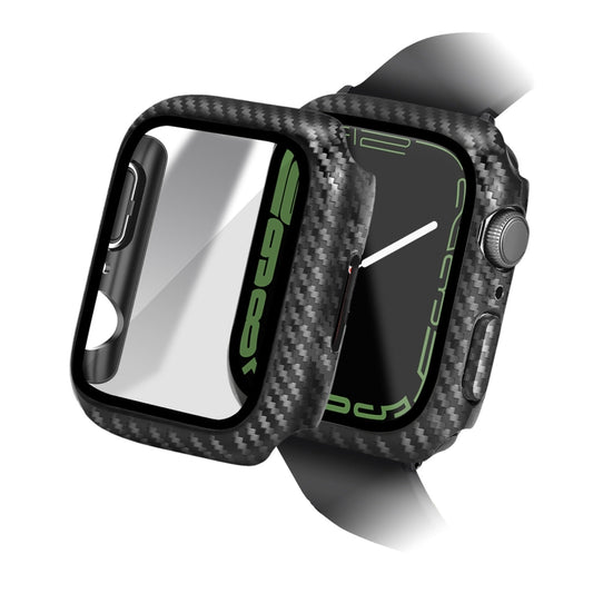 For Apple Watch Series 9 / 8 / 7 41mm ENKAY Hat-Prince Waterproof Full Coverage PC Frame + 9H Tempered Glass Case, For Apple Watch Series 7＆8 41mm, For Apple Watch Series 7＆8 45mm