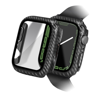 For Apple Watch Series 9 / 8 / 7 41mm ENKAY Hat-Prince Waterproof Full Coverage PC Frame + 9H Tempered Glass Case, For Apple Watch Series 7＆8 41mm, For Apple Watch Series 7＆8 45mm